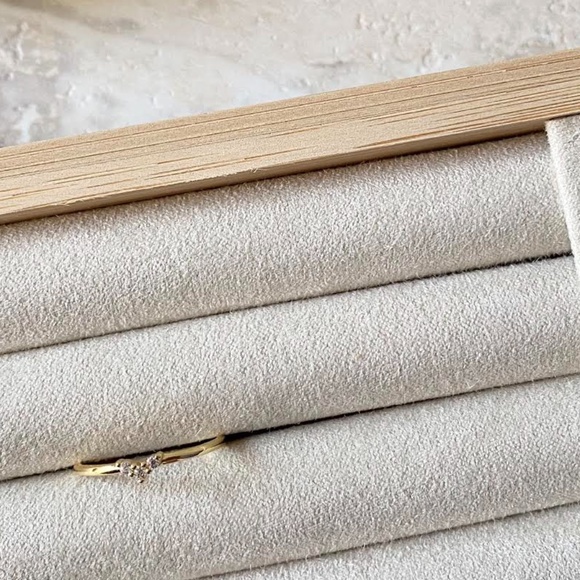 Dainty 14k Gold Plated Heart Ring 925 Sterling Silver Mini Heart Stacking Ring - Picture 4 of 4